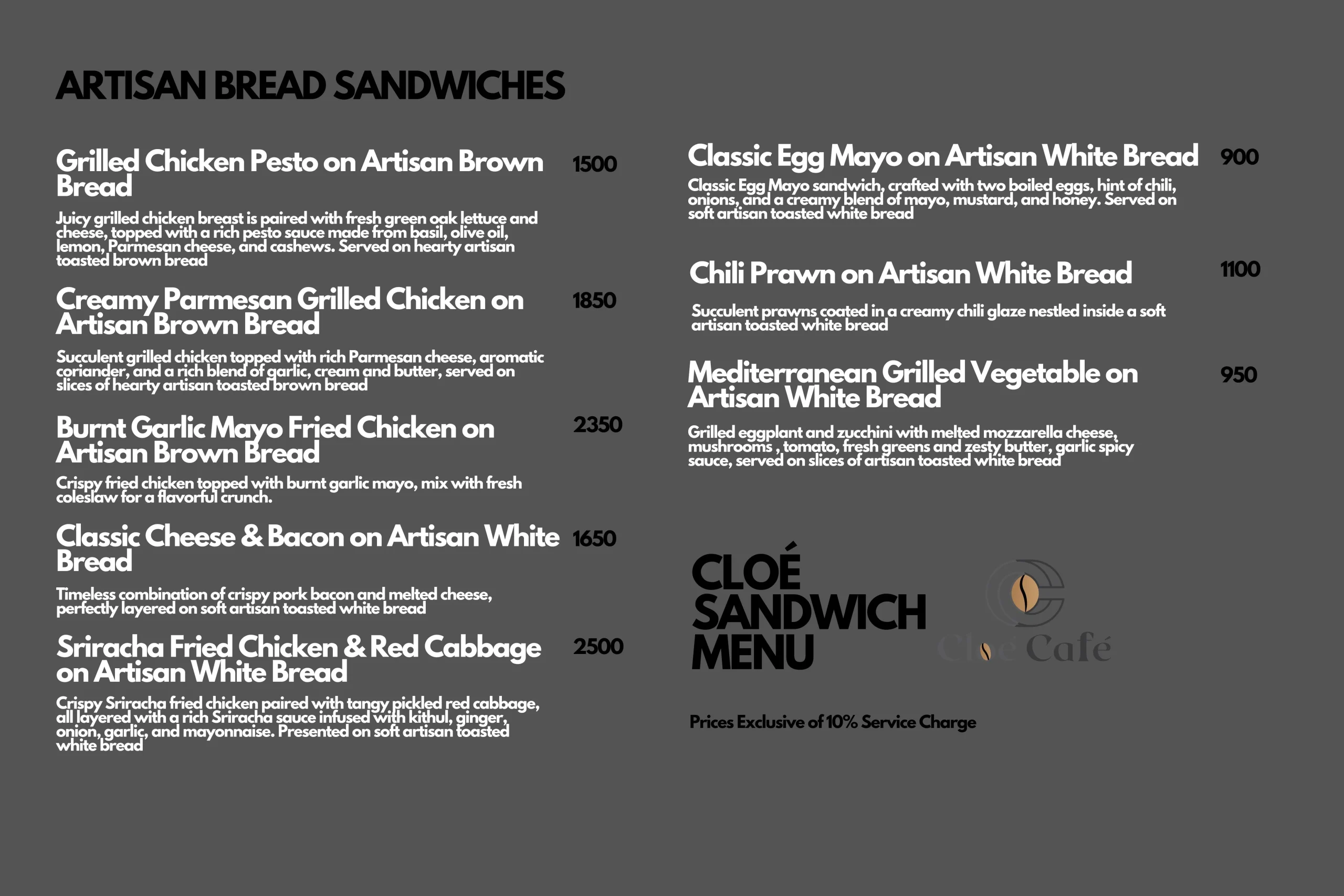 Cloé SANDWICHES
